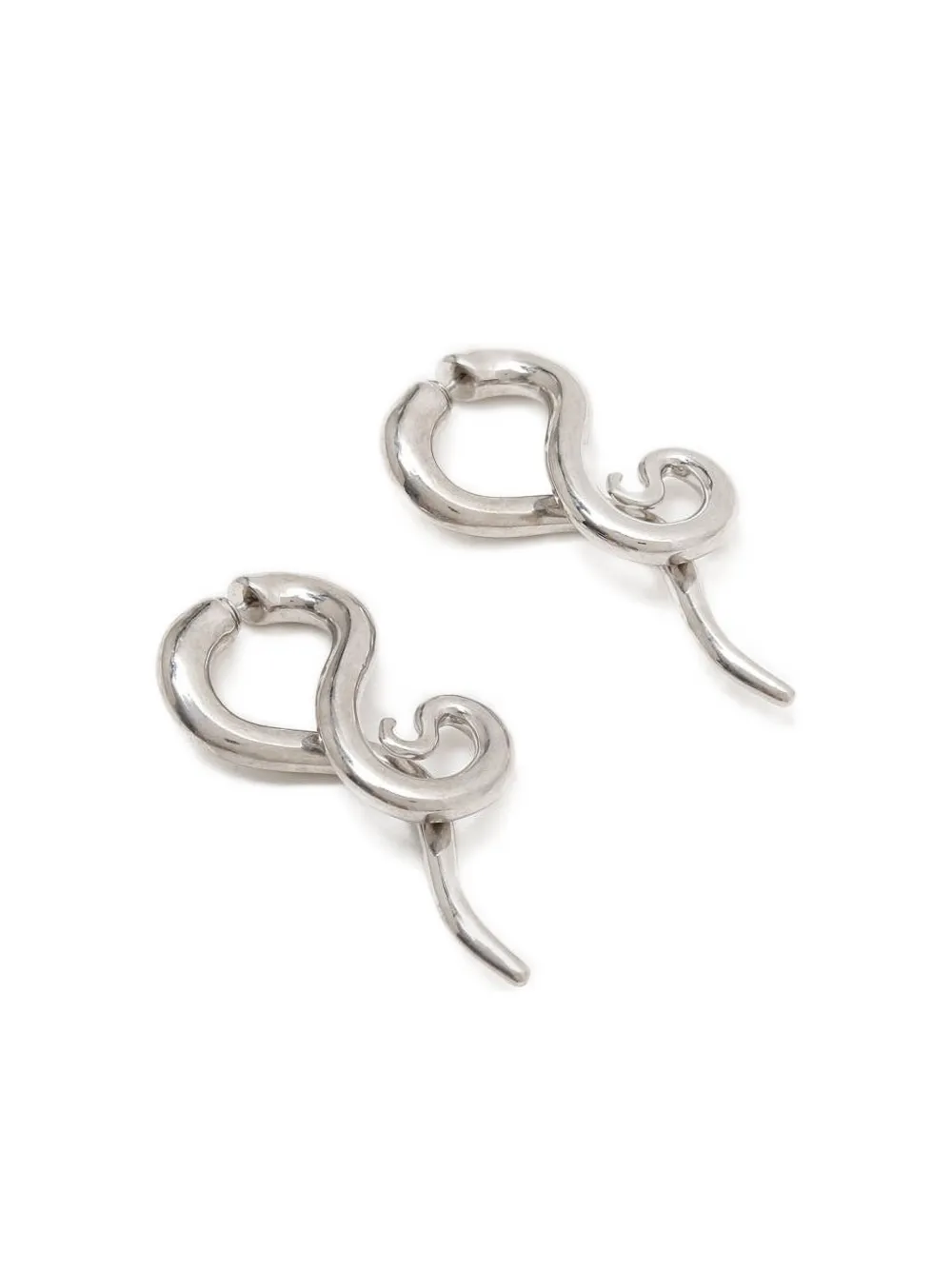 Panconesi snake-shaped drop earrings - Zilver