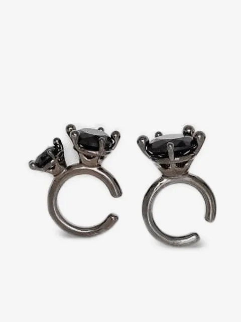 Panconesi Ohrring-Manschetten-Set mit Ringdetail