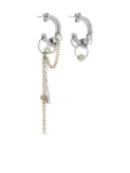 Justine Clenquet Boucles hoop chain-detail earrings - Gold