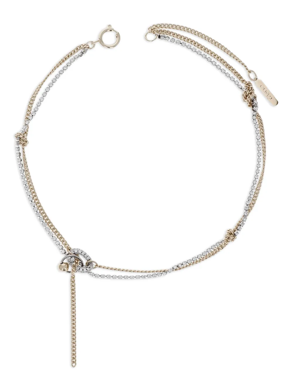 Justine Clenquet Amber double-chain necklace | Gold | Image 1