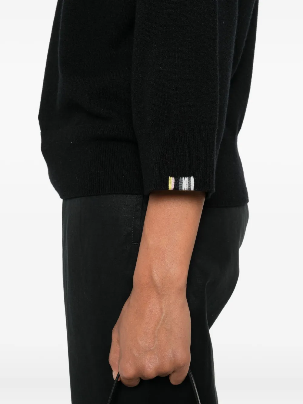 extreme cashmere n°398 Jewel kasjmier trui Zwart