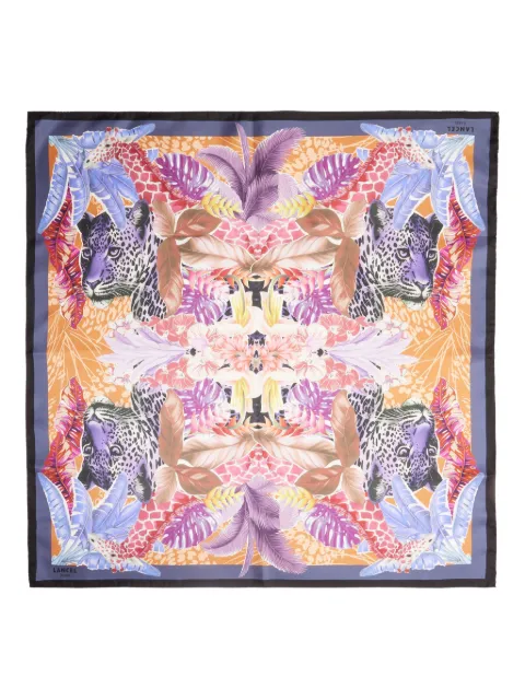 Lancel Jungle print silk scarf