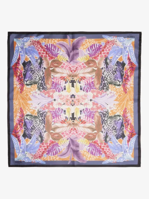 Lancel Jungle print silk scarf