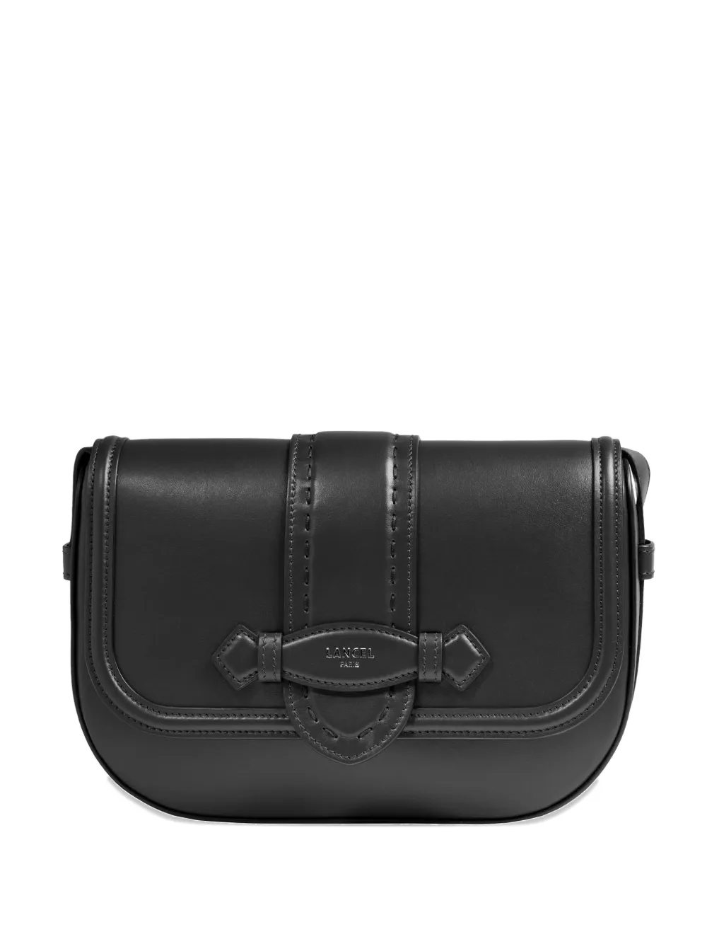 Lancel Sienna レザーフラップバッグ - ブラック Lancel Sienna レザーフラップバッグ - ブラック