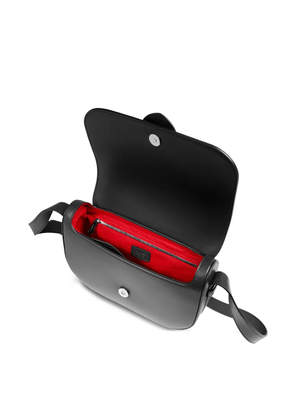 Lancel Sienna leren tas met omslag Zwart