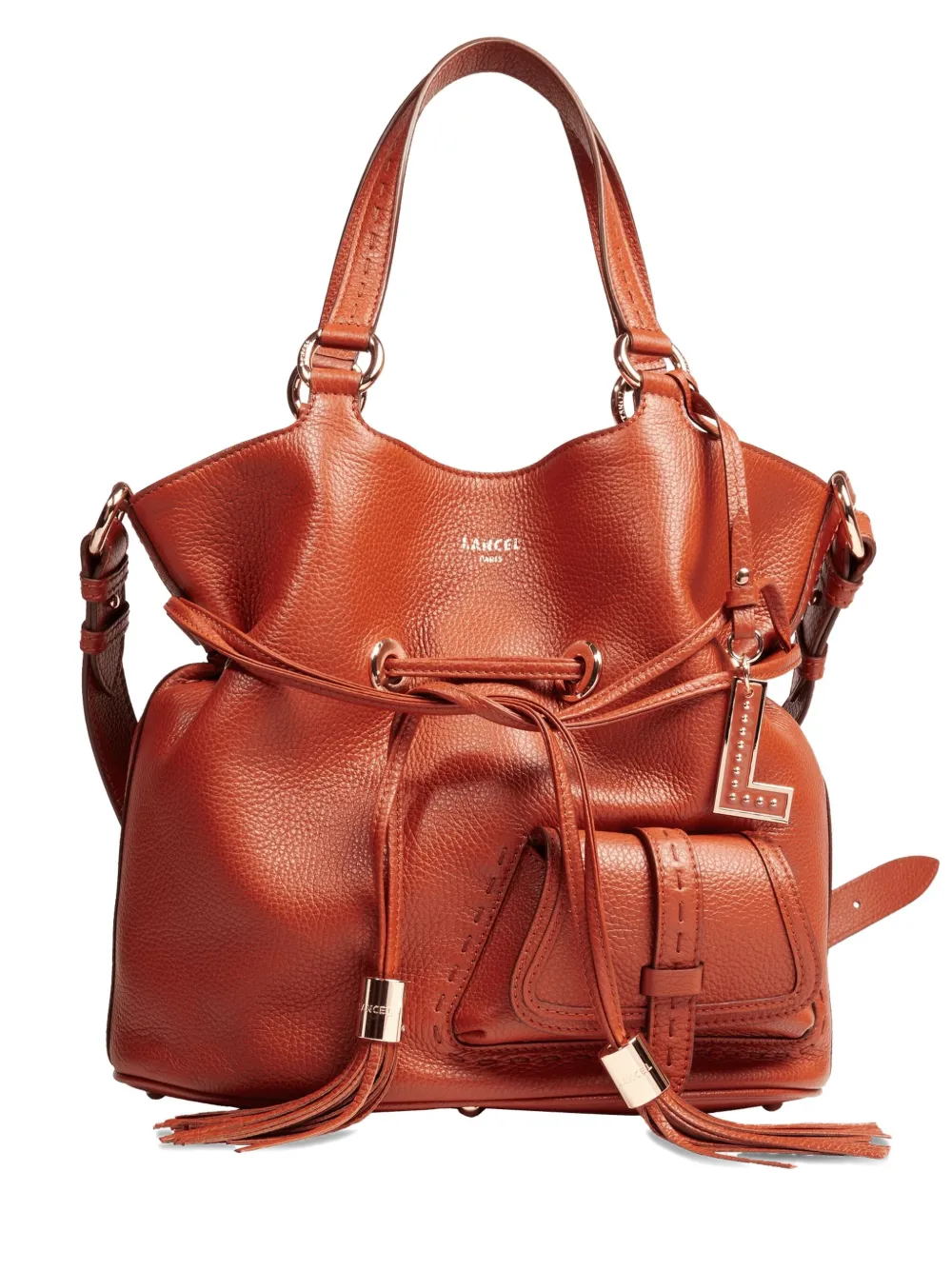 Lancel medium Premier Flirt drawstring shoulder bag Bruin