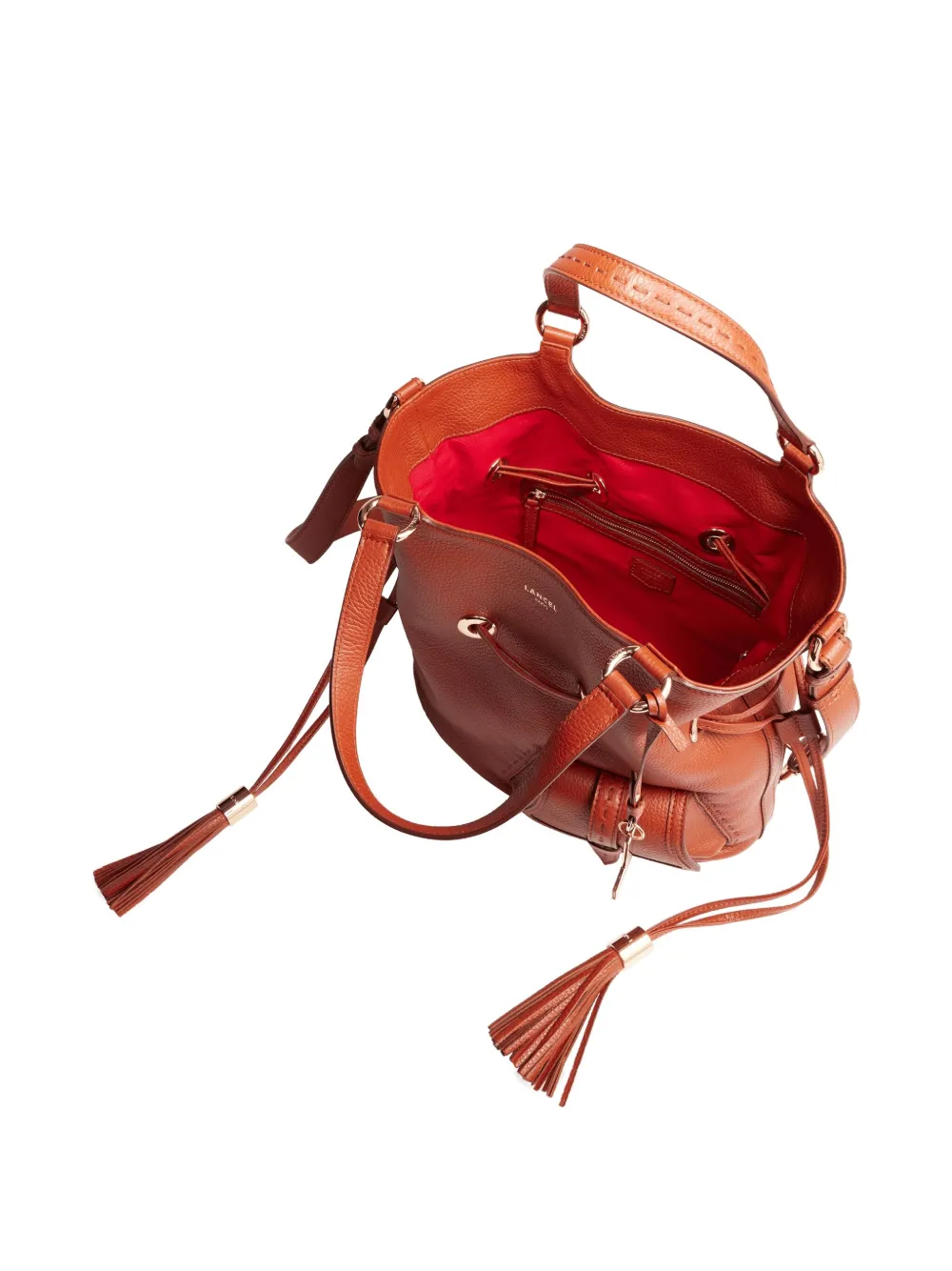 Lancel medium Premier Flirt drawstring shoulder bag Bruin