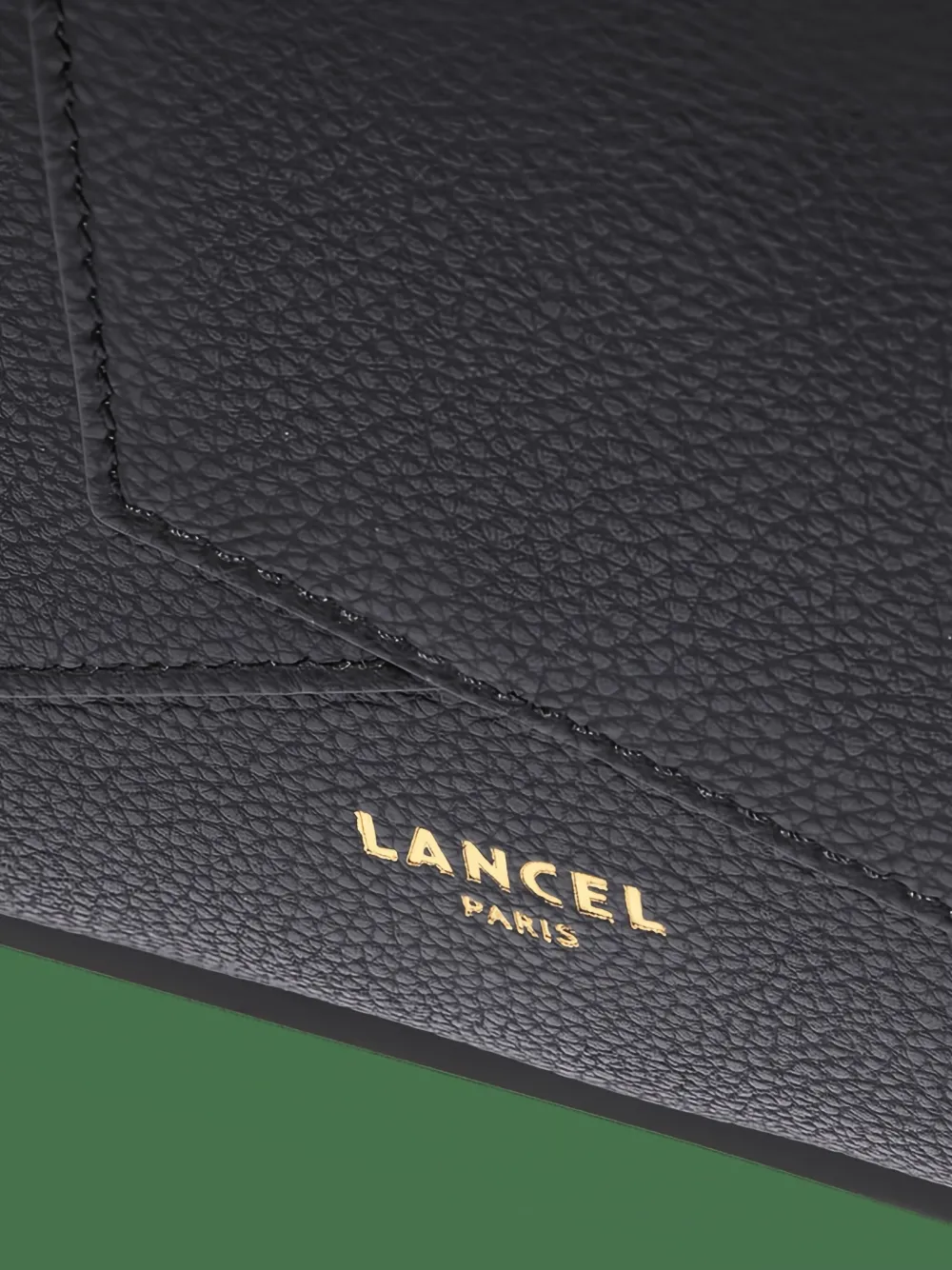 Lancel Enveloppe Leather Laptop Bag In Black