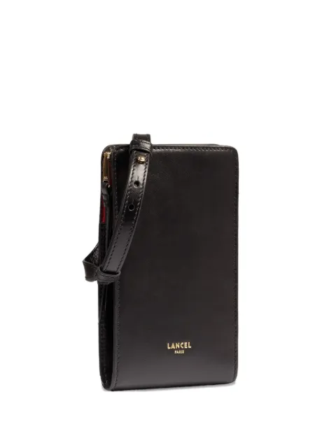 Lancel Origami zip-top leather bag