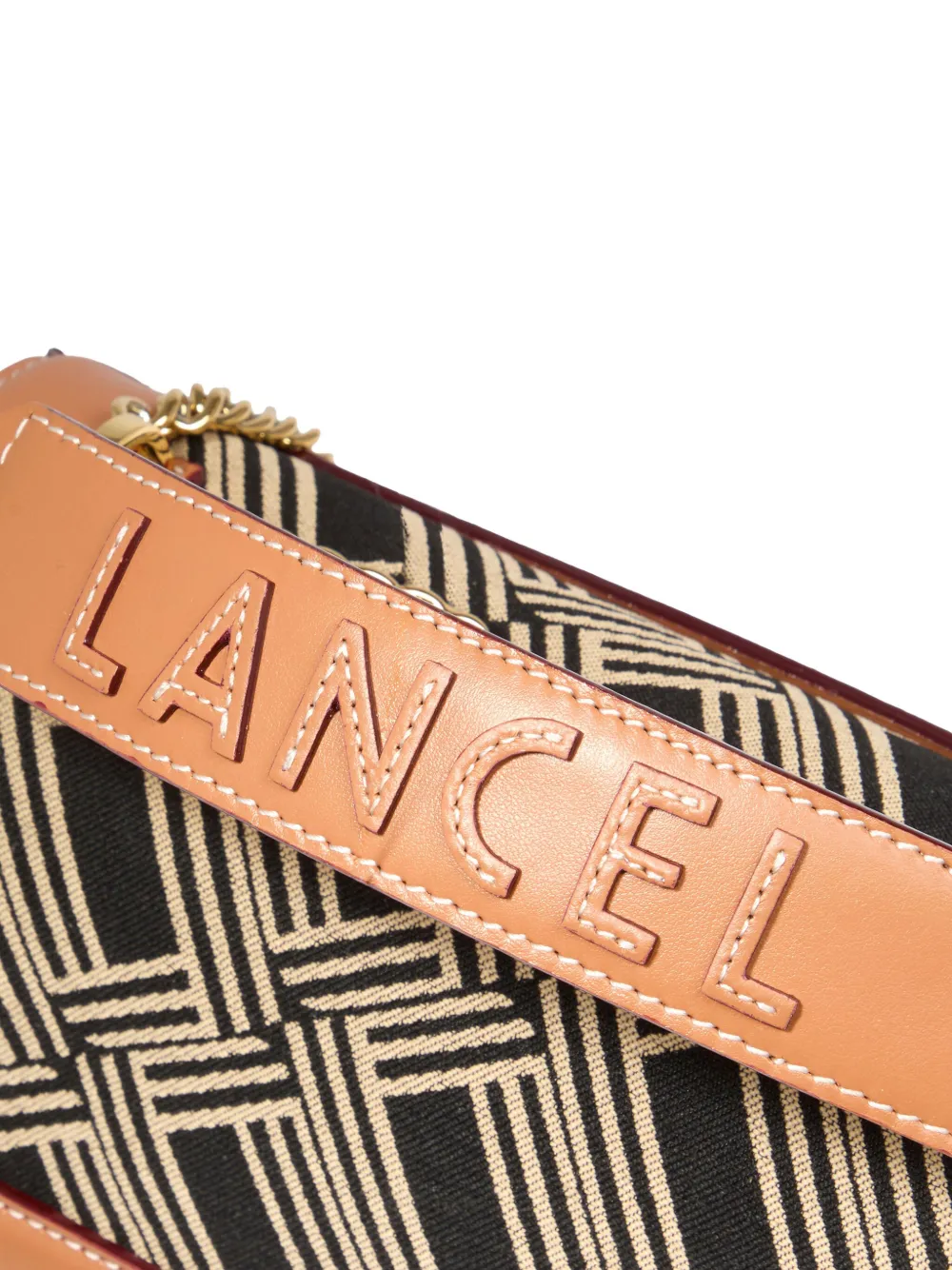 Lancel Ninon geometric-pattern crossbody bag Zwart