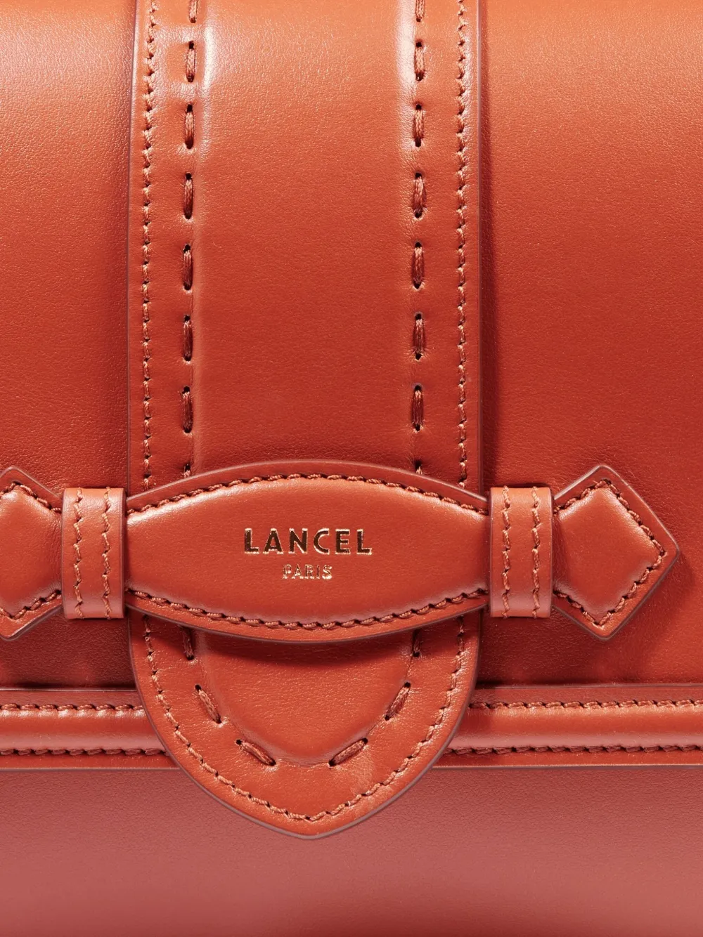Lancel Medium Sienna Leather Cross-body Bag In Brown