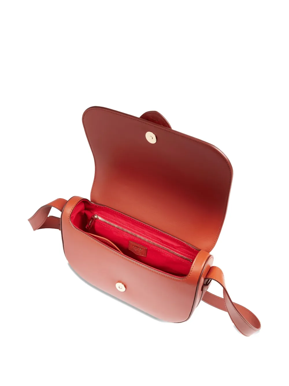Lancel Medium Sienna Leather Cross-body Bag In Brown