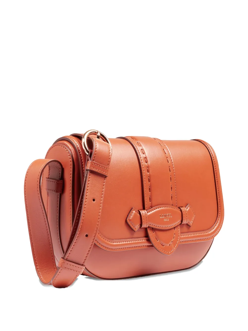 Lancel Medium Sienna Leather Cross-body Bag In Brown