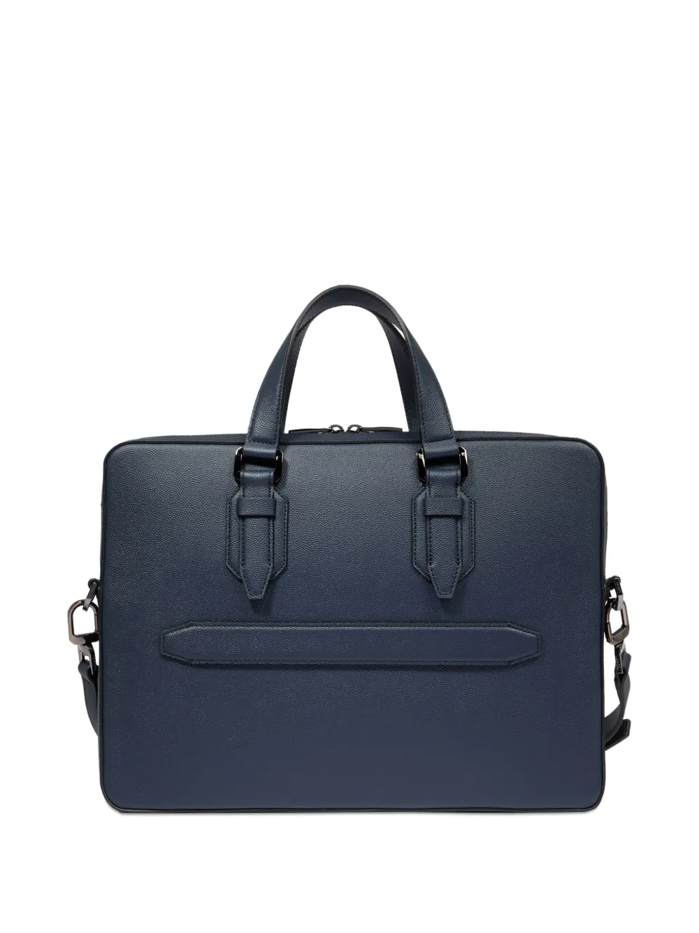 Lancel leather buckle-fastening briefcase bag - Blauw