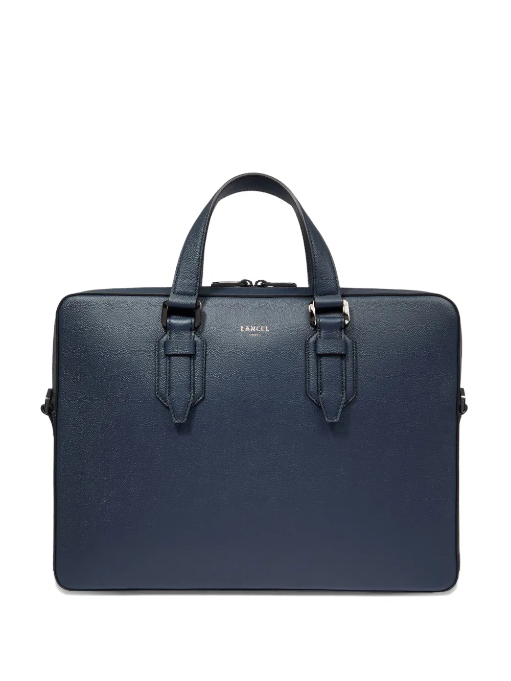 Lancel Leather Buckle-fastening Briefcase Bag In Blue