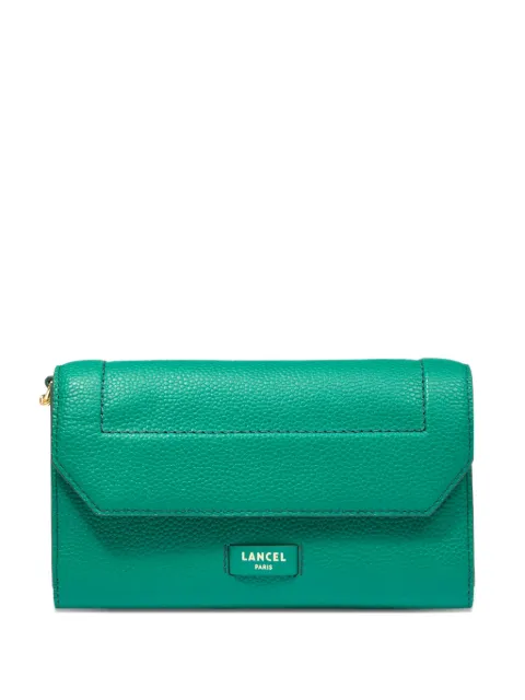 Lancel chain-strap leather wallet