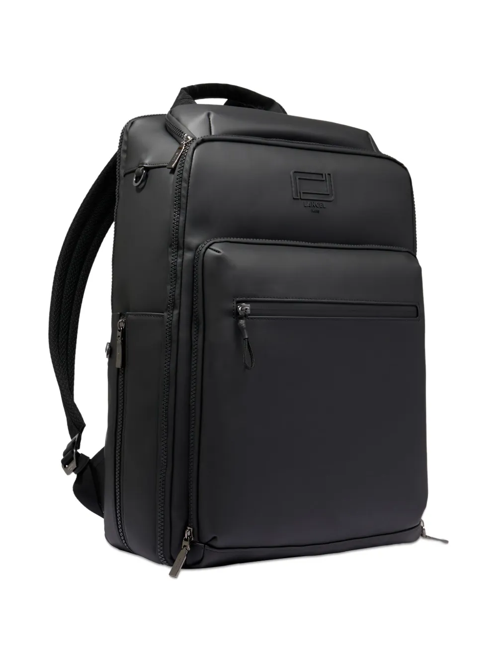  Lancel Embossed-logo Backpack - Black 