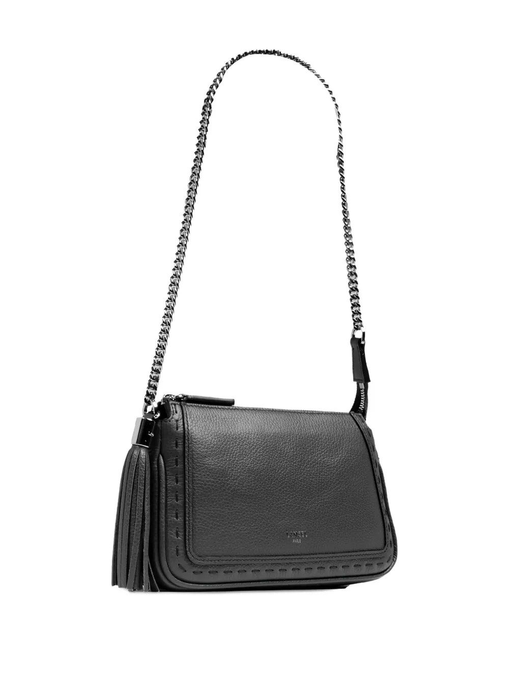 Lancel Premier Flirt Tassel Chain-strap Shoulder Bag In Black