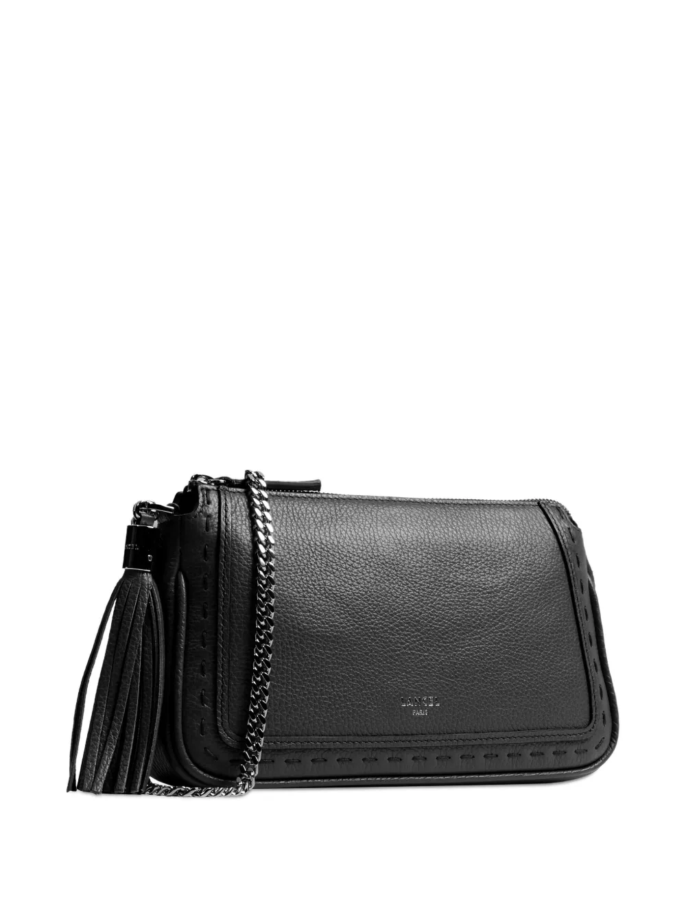 Lancel Premier Flirt Tassel Chain-strap Shoulder Bag In Black