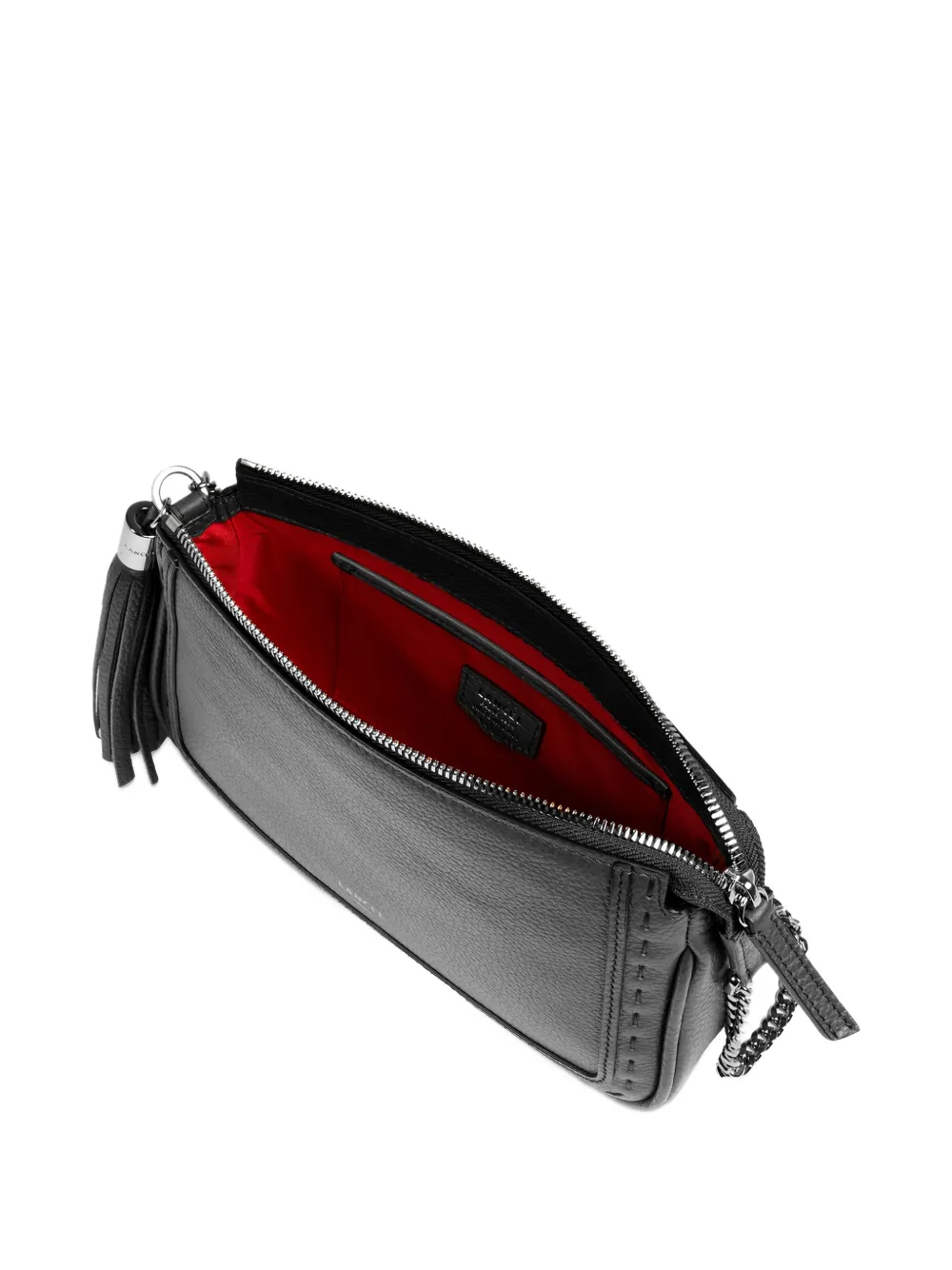 Lancel Premier Flirt Tassel Chain-strap Shoulder Bag In Black