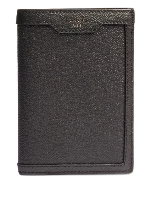 Lancel compact leather wallet