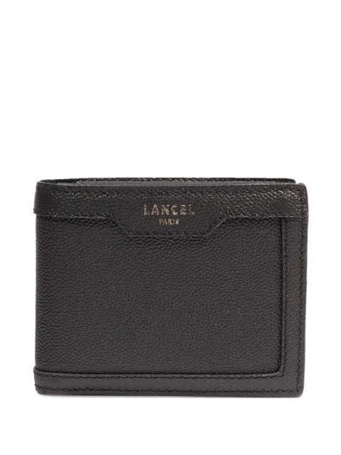Lancel compact leather wallet