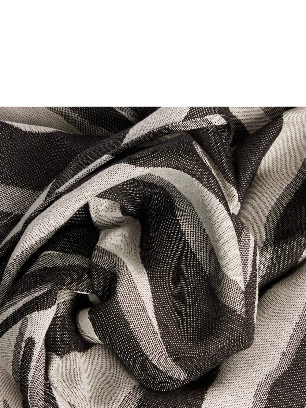 Lancel Zebra Mania wollen sjaal Zwart