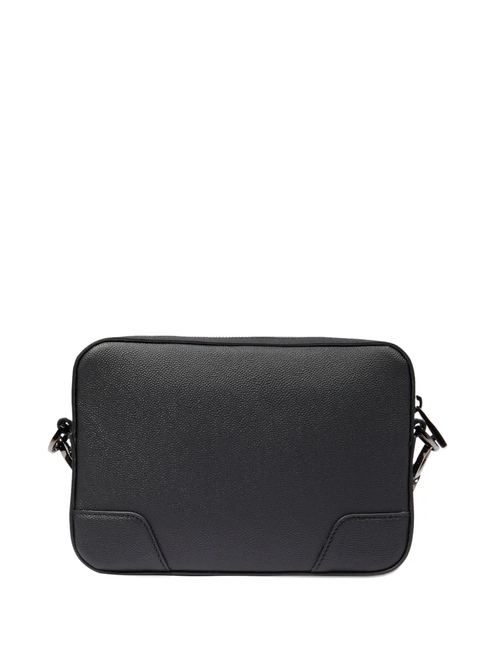 Lancel zip-fastening leather messenger bag - Zwart