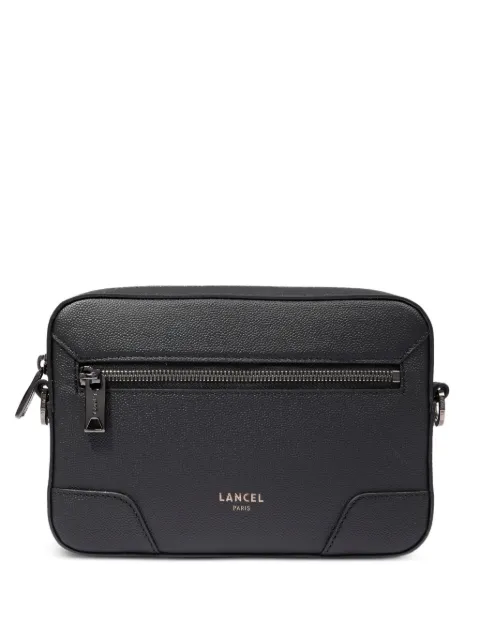 Lancel zip-fastening leather messenger bag