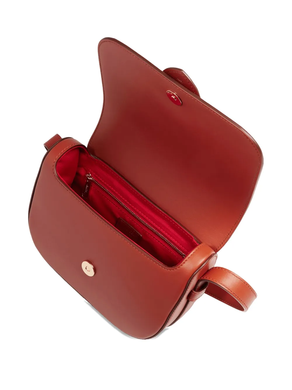 Lancel Sienna leren boekentas met omslag Bruin