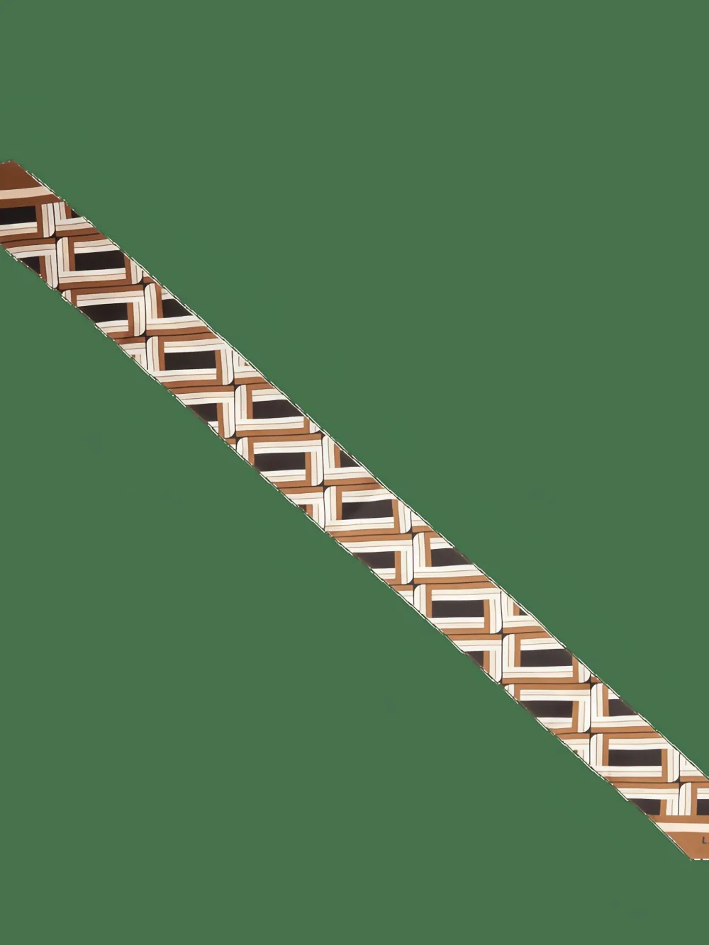 Lancel Biface Geometric Headband In Brown