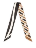 Lancel Biface geometric headband - Brown