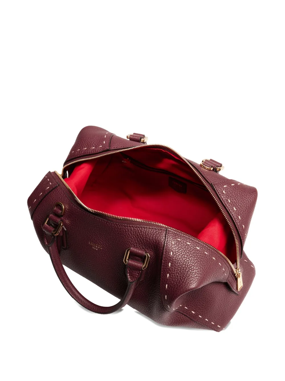 Lancel Boston leren shopper Rood