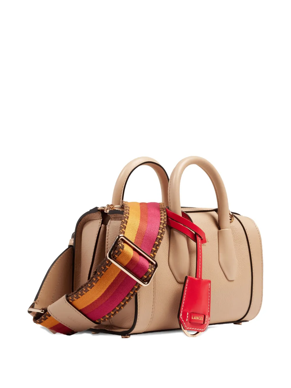 Lancel Leren tas met handvat - Beige