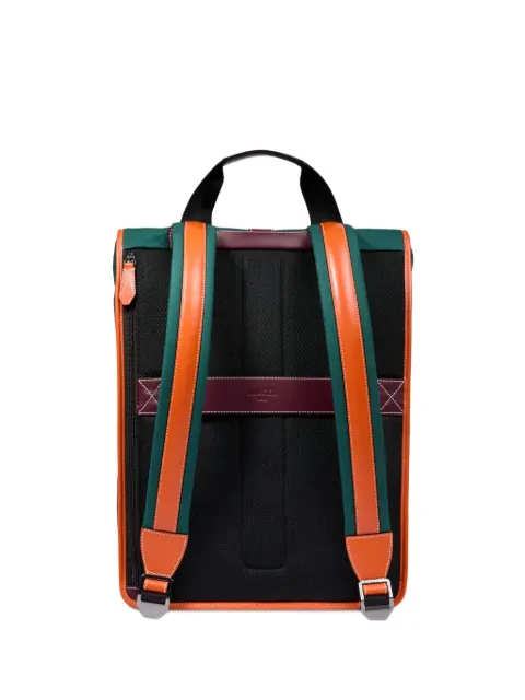 Lancel rolltop leather-trimmed backpack
