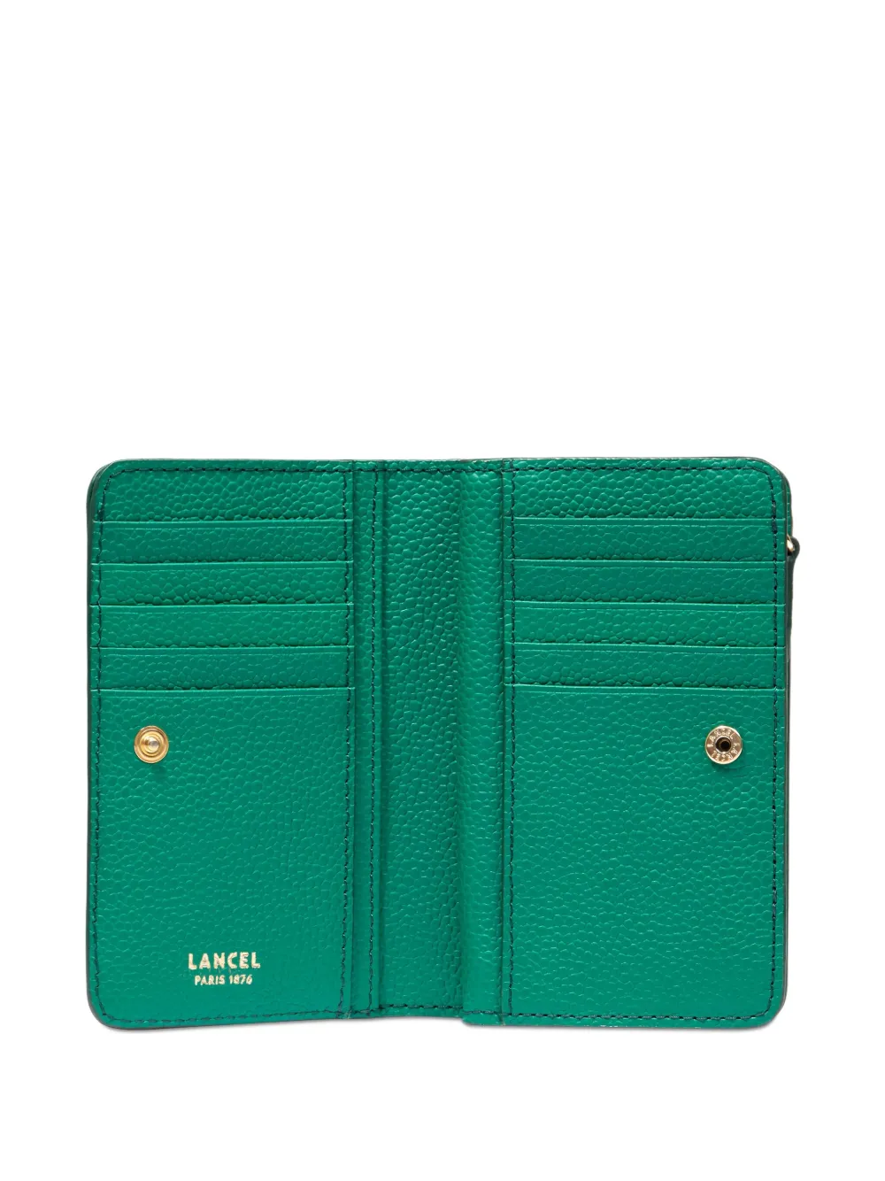 Lancel Leather Bi-fold Wallet In Blue