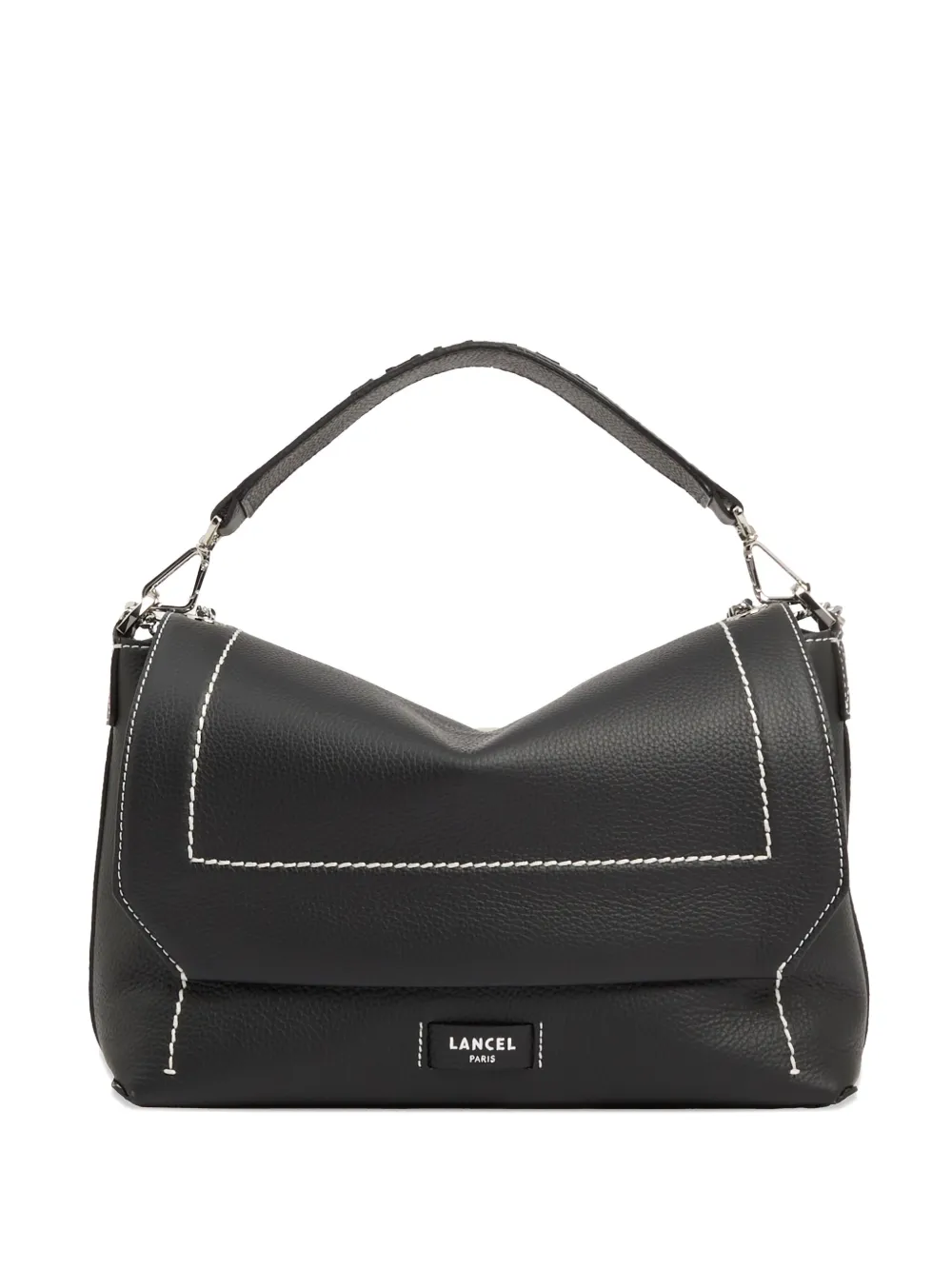 Lancel Ninon chain-trimmed flap bag Zwart
