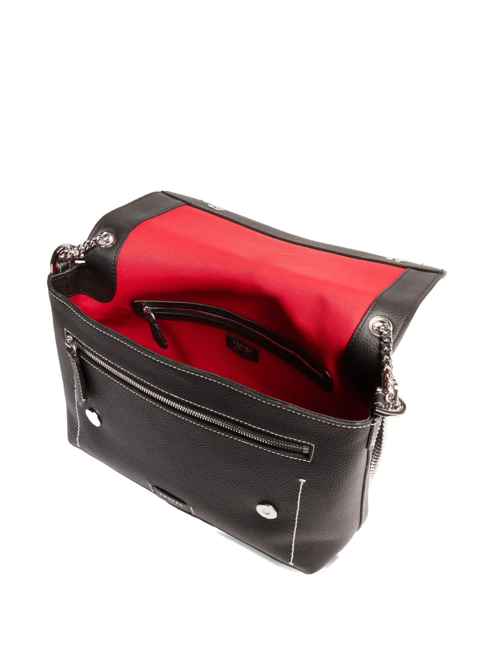 Lancel Ninon chain-trimmed flap bag Zwart