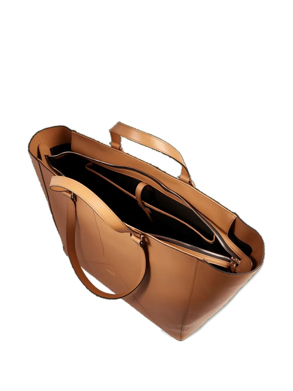 Lancel Enveloppe Tote Bag In Brown
