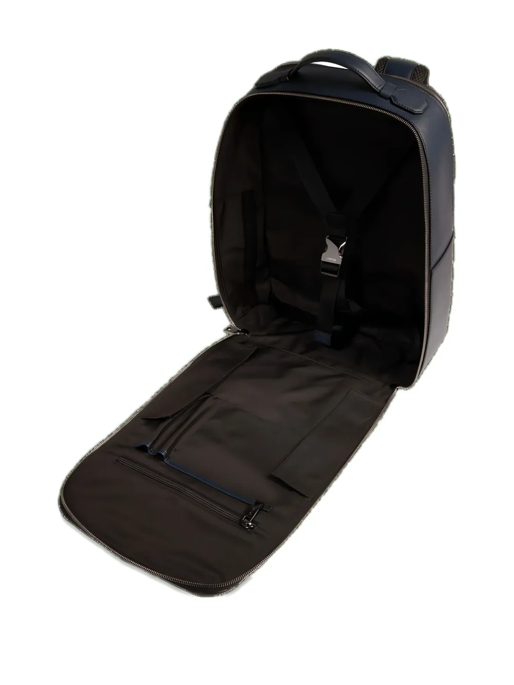 Lancel Charlie verstelbare leren rugzak Blauw