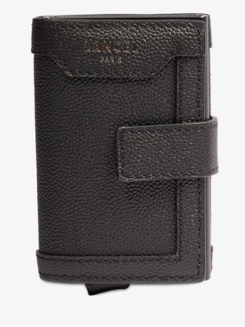 Lancel leather flap wallet