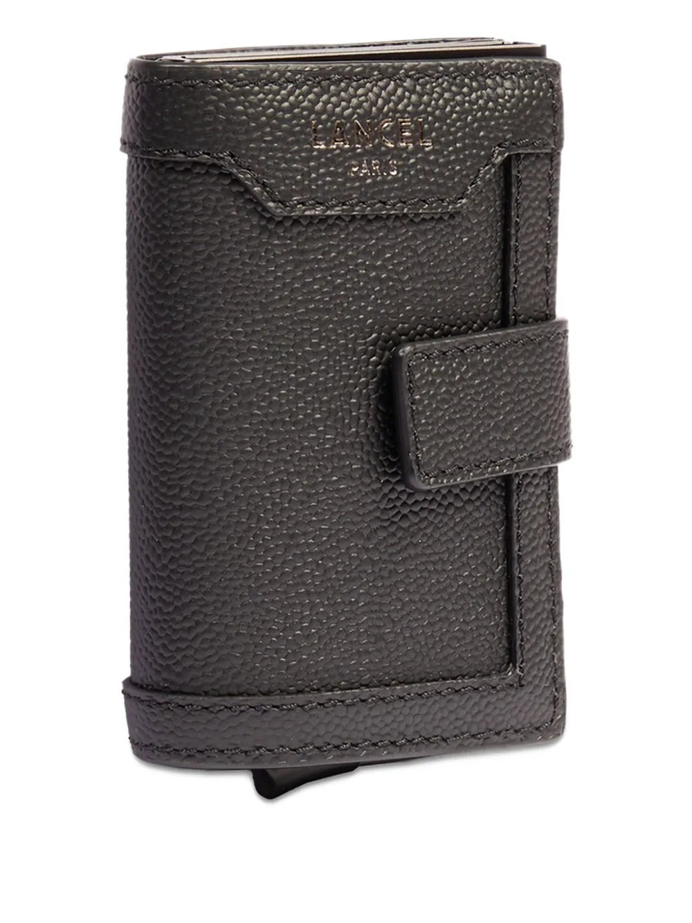 Lancel Leather Flap Wallet In Brown