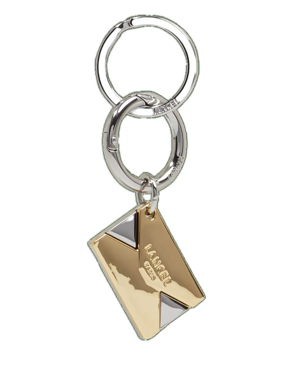 Lancel Envelope Keyring In Metallic