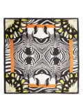 Lancel Zebra Mania silk scarf - Black