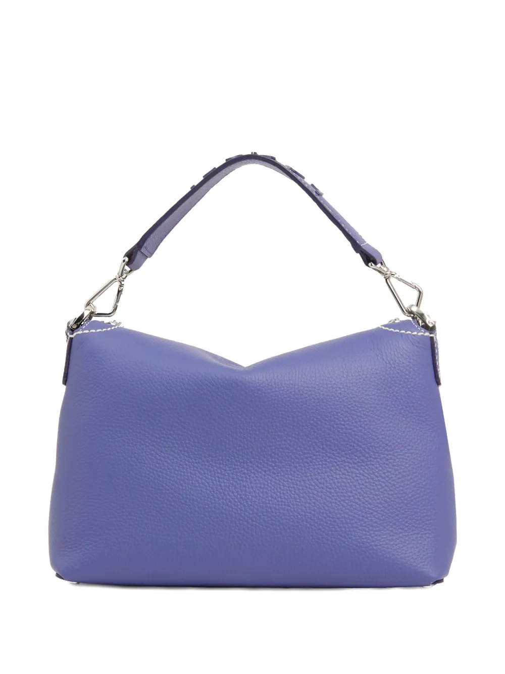 Lancel Ninon Flap-detail Leather Satchel In Blue