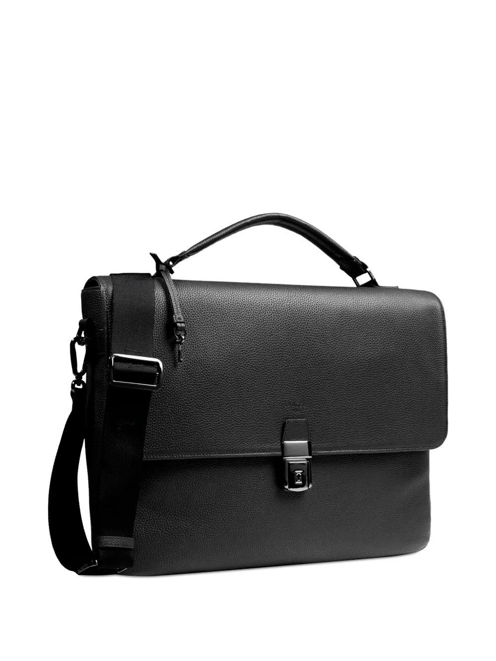 Lancel Leren aktetas met handvat 10 BLACK