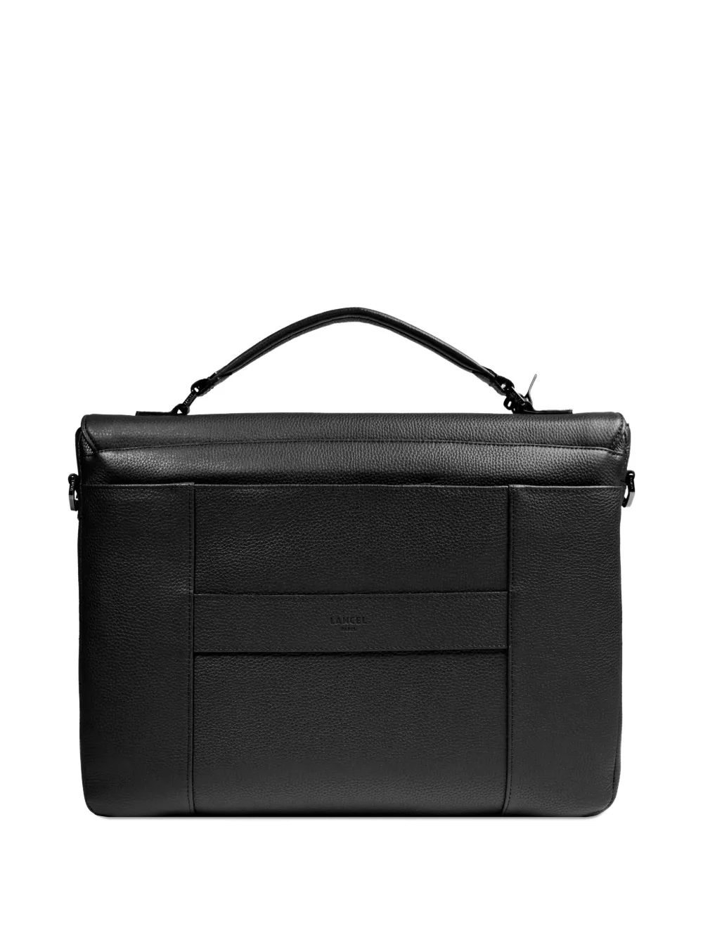 Lancel Leren aktetas met handvat - 10 BLACK