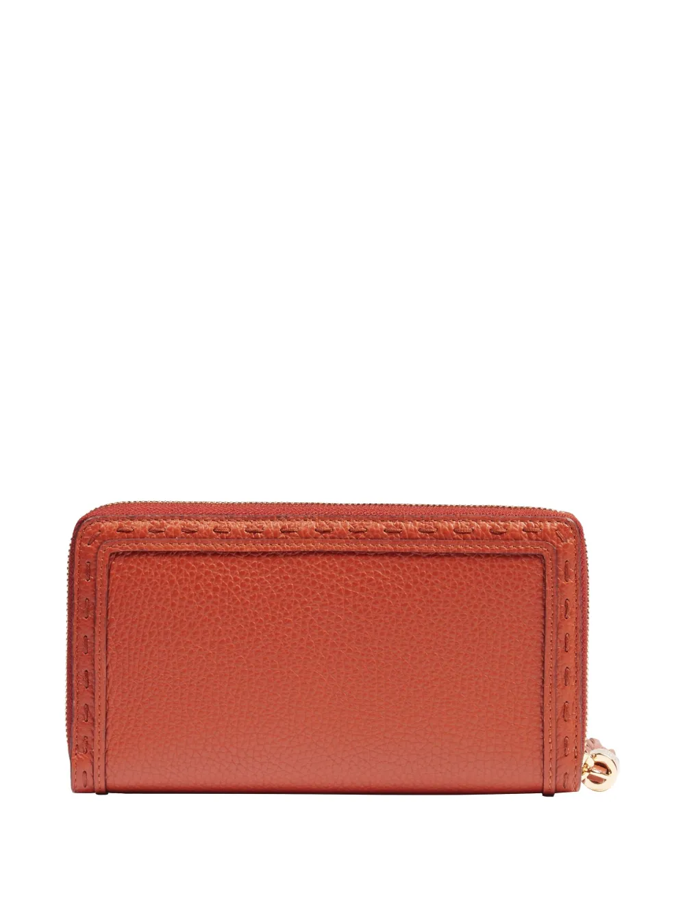 Lancel Tassel Zip-around Wallet In Brown