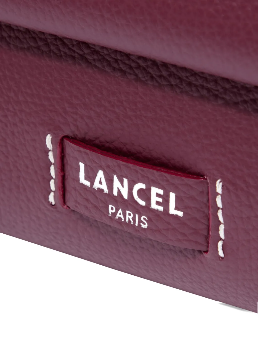 Lancel Medium leren shopper met klep Rood