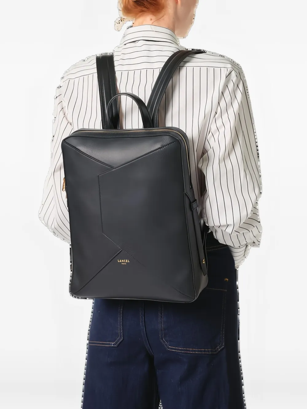 Lancel Envelop rugzak met omslag - Zwart